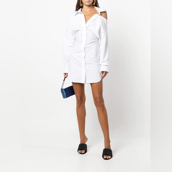 T BY ALEXANDER WANG OPEN BACK SHIRT DRESS SIZE 10 - Picture 1 of 7